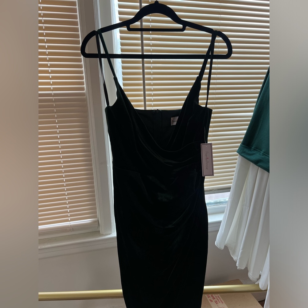 Velvet wrap midi dress